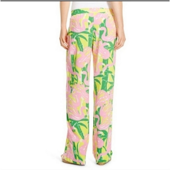 Lilly Pulitzer for Target Palazzo Pants in Fan Dance. Flamingo Pants. S. - Picture 3 of 11